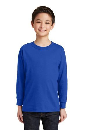 Gildan® Youth Heavy Cotton™ 100% Cotton Long Sleeve T-Shirt. 5400B