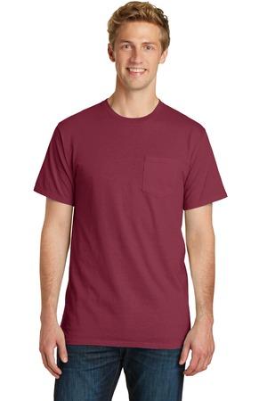 Port & Company® Essential Pigment-Dyed Pocket Tee.  PC099P
