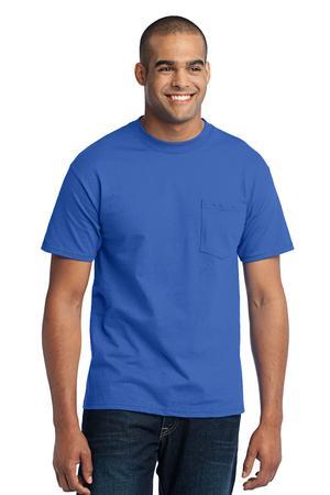 Port & Company® - 50/50 Cotton/Poly T-Shirt with Pocket. PC55P