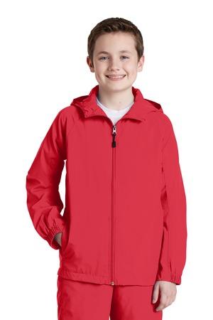 Sport-Tek® Youth Hooded Raglan Jacket. YST73